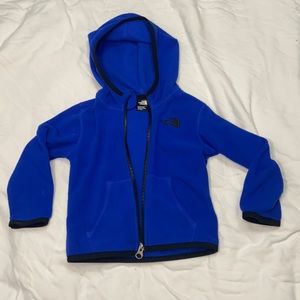 North face hooded fleece jacket